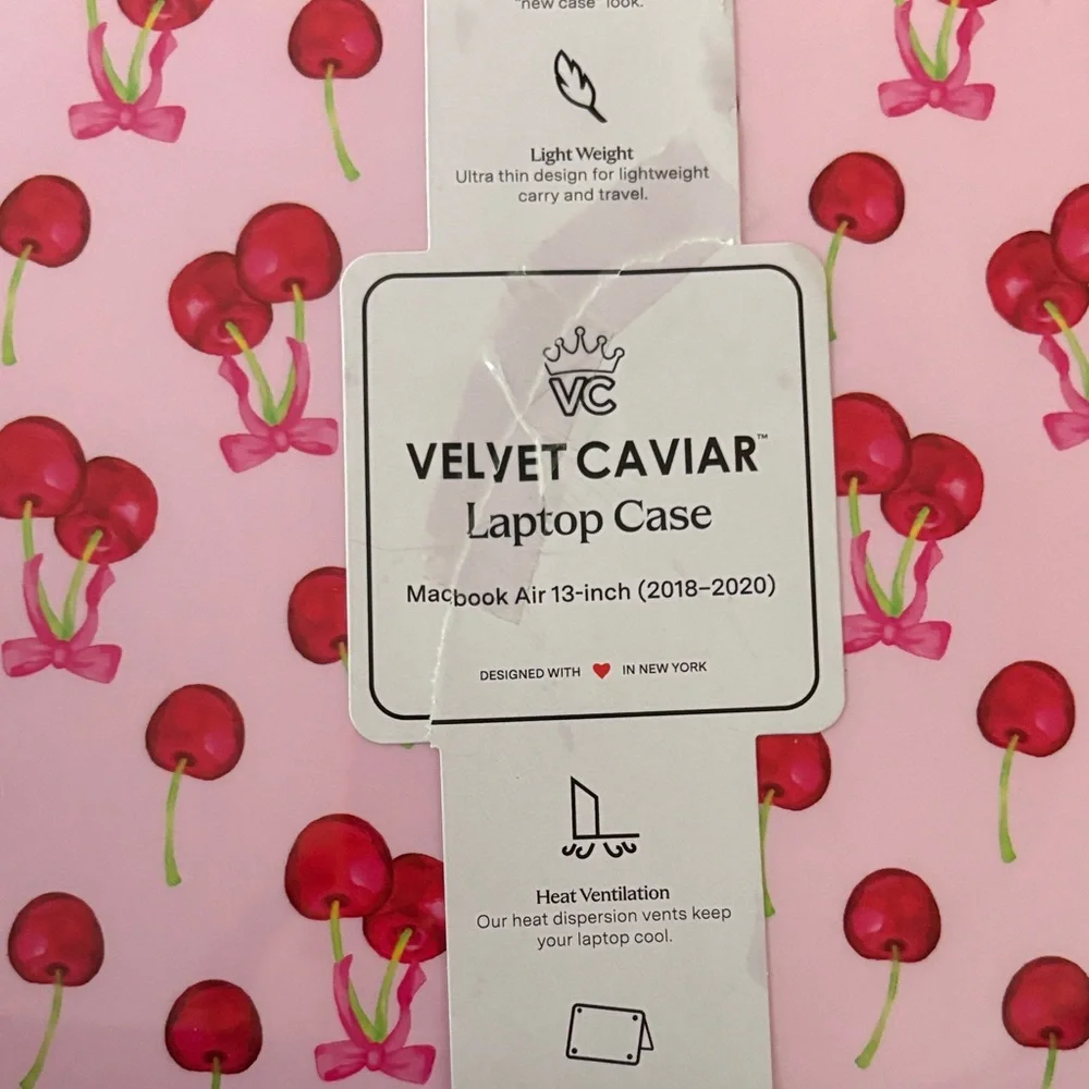 Velvet Caviar Cherry Blossom Pink Laptop Case